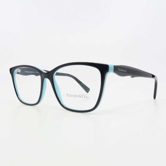 Tiffany & Co. TF 2175 8055 New Black/ Tiffany Blue Eyeglasses 54mm with box - Picture 5 of 6